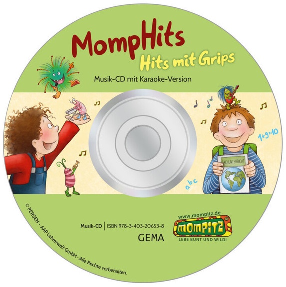 Mompitz - Momphits - Hits Mit Grips. Musik-Cd Mit Karaoke-Version,Audio-Cd - Redaktion Grundschule Persen (Hörbuch)