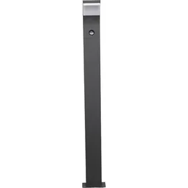 LUCANDE Außenleuchte Aluminium 100 cm inkl. Bewegungsmelder schwarz