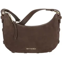 hey marly Lifetime Sister Umhängetasche Suede S Brown