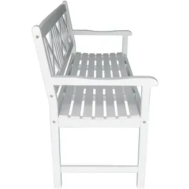 prestige home living outdoor 3-Sitzer Gartenbank 150 x 61 x 89 cm Weiß