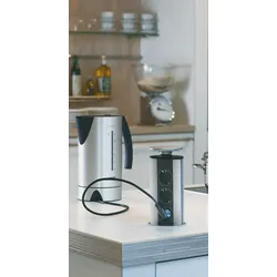 Naber 8031130, Evoline® Port 1, Energiebox silberfarbig