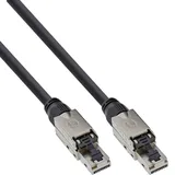 InLine InLine® Patchkabel, U/UTP, Cat.6A, halogenfrei, AWG23 Kupfer, schwarz, 70m