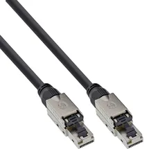 InLine InLine® Patchkabel, U/UTP, Cat.6A, halogenfrei, AWG23 Kupfer, schwarz, 70m