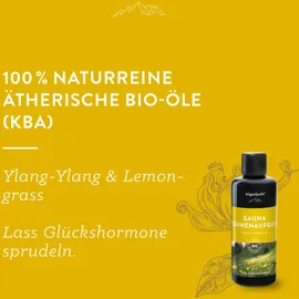 AllgäuQuelle Naturprodukte AllgäuQuelle® Sauna Aufgussmittel mit 100% Bio Öle Jungbrunnen Ylang-Ylang Lemongrass 100ml