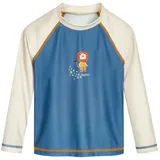 Playshoes Badeshirt in Blau/ Creme | Gr.: 74/80
