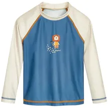 Playshoes Badeshirt in Blau/ Creme | Gr.: 74/80