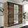 kier furniture Schiebetürenschrank Lamaro 250 x 205 x 59 cm Eiche/Weiß/Graphit