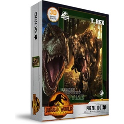SD Toys Jurassic World Puzzle 3D Effect T-Rex Poster 100pz