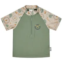 Sterntaler Badeshirt kurzarm Löwe in dunkelgrün | Gr.: 116