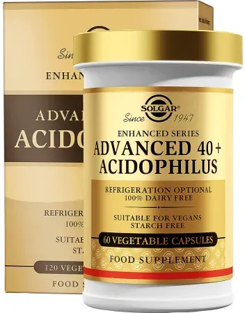 Solgar Advanced 40+ Acidophilus Probiotica 120 Plantaardige Capsules