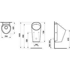 Laufen Lema Absauge-Urinal (H8411934004011)