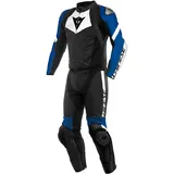 Dainese Avro 4 Zweiteiler black white blue Gr. 56 Motorradanzug Lederkombi