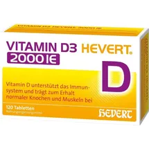 Hevert-Arzneimittel Vitamin D3 2000 I.E. Tabletten 120 St.