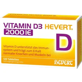 Hevert-Arzneimittel Vitamin D3 2000 I.E. Tabletten 120 St.
