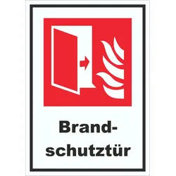 Brandschutztür Brandschutz Schild A6 (105x148mm)