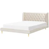 Beliani Polsterbett 160 x 200 cm Beige
