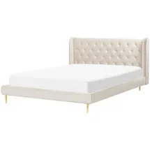 Beliani Polsterbett 160 x 200 cm Beige