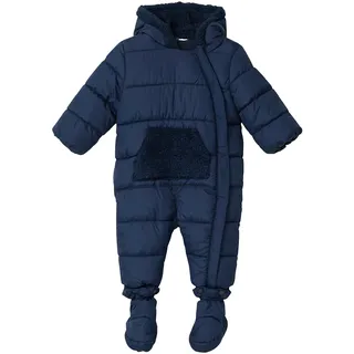 s.Oliver Unisex Wattierter Overall mit Kapuze - blau 92