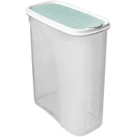 Orion Küchenbehälter Vorratsdose Aufbewahrungsbehälter für Frühstücksflocken Grütze Mehl Nudeln Zucker lose Produkte mit Dosierspender Maße... - Transparent/Blau