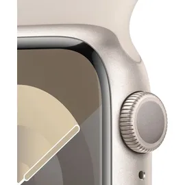 Apple Watch Series 9 GPS 41 mm Aluminiumgehäuse polarstern, Sportarmband polarstern S/M