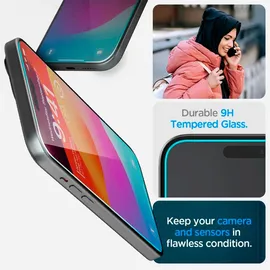 SPIGEN Glass tR EZ Fit für iPhone 16/15