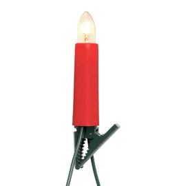 CLGarden Kerzenlichterkette LED 17 m Rot Warmweiß