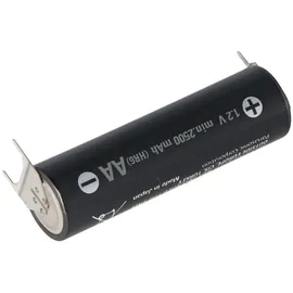 Panasonic Ready2use AA 2500mAh Akku Mignon NiMH mit Print Kontakt + 1er, - 2er Print