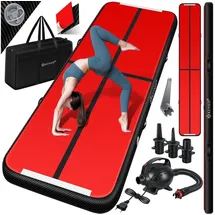 Kesser KESSER® Turnmatte Aufblasbar Airtrack Fitness-Matte Gymnastikmatte inkl. Tragetasche & elektr. Luftpumpe Yogamatte, Tumbling Matten, Trainingsmatte, Turn- & Fitness