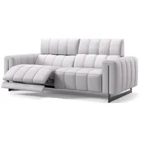 Sofanella 3-Sitzer Leder VENETO, Relaxcouch, Designersofa, Designer Sofa, 3er Couch, Sofagarnitur weiß
