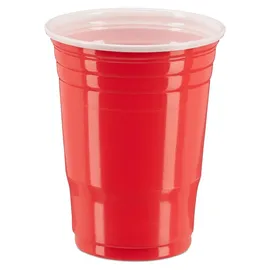 Relaxdays Plastikbecher 0,473 l Rot 200 St.