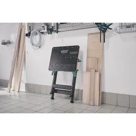 WOLFCRAFT Spanntisch Holz 65 x 72 cm grau stufenlos höhenverstellbar