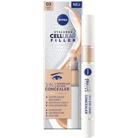 BEIERSDORF Hyaluron Cellular Filler 3IN1 Augenpflege Concealer Dunkel Creme 4 ml