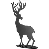 Fink Hirsch Jasper schwarz Dekofigur zum Aufstellen