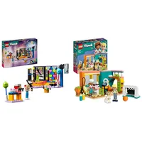 LEGO Friends Karaoke-Party, Musik-Spielzeug für Mädchen und Jungen ab 6 Jahren & Friends Leos Zimmer Backen Spielset, Sammler Spielzeug