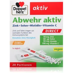 Doppelherz Aktiv Abwehr aktiv Säckchen zur Unterstützung des Immunsystems Geschmack Orange 20 St.