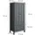 VitaliSpa Kinderkleiderschrank Ajaton Grau 83,3 x 187 cm