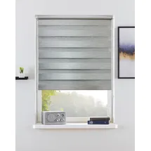 Bruno Banani Doppelrollo LEVIN 120 x 150 cm grau
