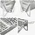 vidaXL Camping Feuerstelle 42 x 22 x 18 cm Edelstahl Silber