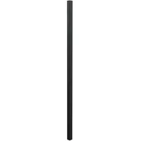 GAH Alberts Zaunpfosten 51 x 51 mm 170 cm Schwarz/Aluminium