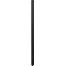 GAH Alberts Zaunpfosten 51 x 51 mm 170 cm Schwarz/Aluminium