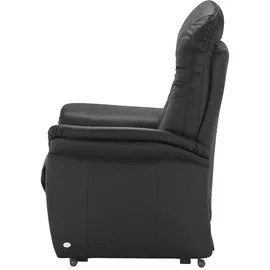 HIMOLLA Sessel 7706 Leder 101 x 112 x 101 cm Schwarz elektrisch