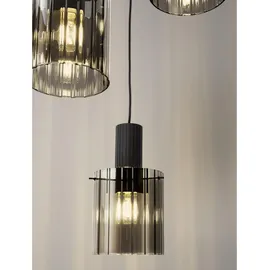 Nova Luce Mirbi 3-flammig Ø 45 cm Schwarz/Rauch