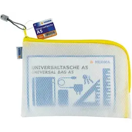 Herma Reißverschlussbeutel DIN A5 transparent/gelb, 1 St.