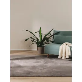 benuta basic Furry Fellteppich 80 x 150 cm Grau