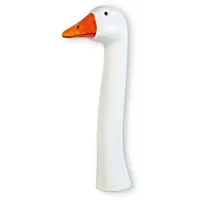 colourliving Gartenstecker Gans Gänsekopf 15 x 36 cm Weiß