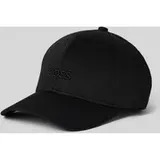 Basecap mit Label-Stitching, Black, 1
