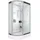 AcquaVapore D60-70M1L-ALL Komplettdusche mit links 120 x 80 cm Weiß Sicherheitsglas ESG