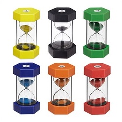 relaxdays Sanduhren-Set transparent 6 St.