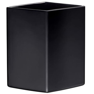Iittala 1051703 Ruutu Vase, Keramik, schwarz