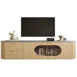 Okwish TV-Schrank 172x45,5x38 cm Beige/MDF
